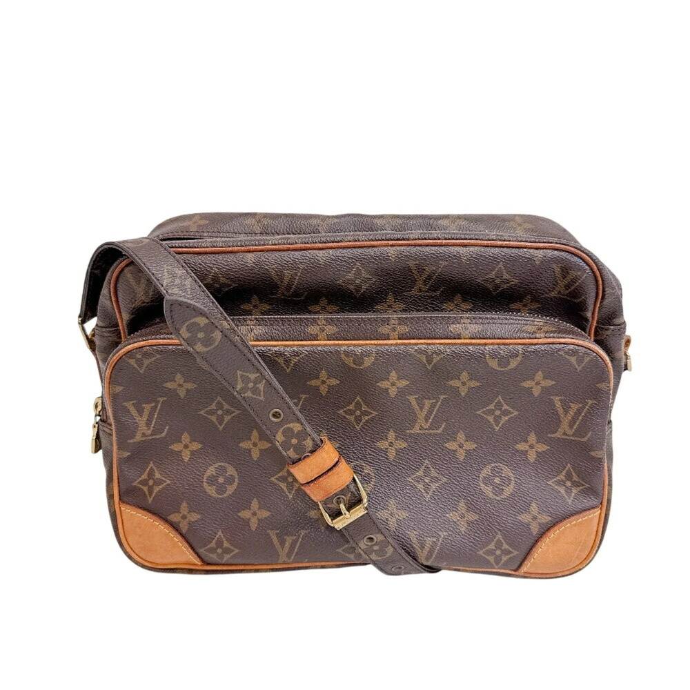 LOUIS VUITTON Nile Monogram Shoulder Bag, Brown